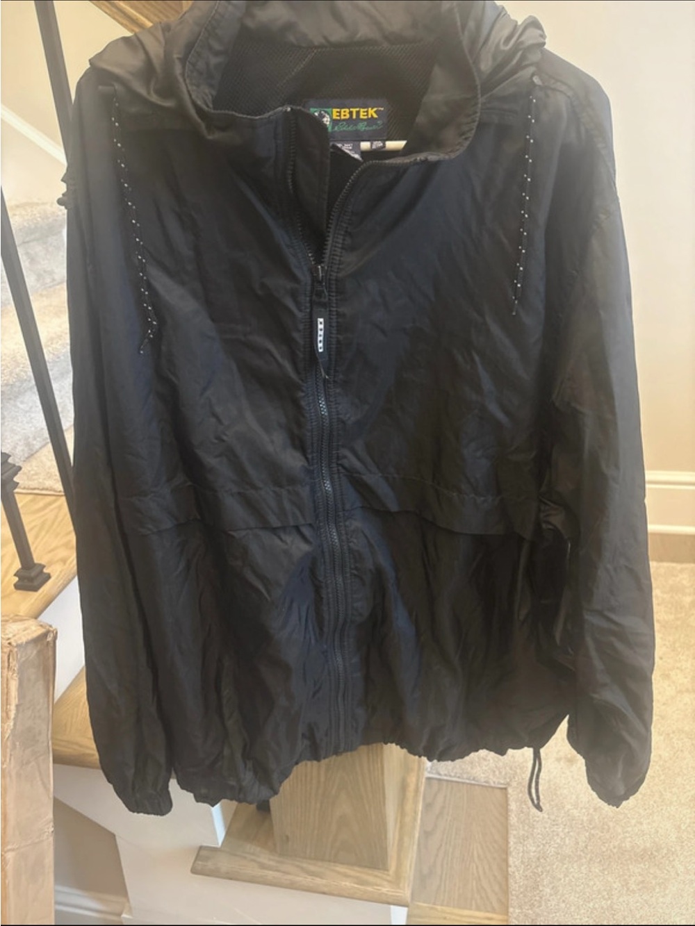 Rare vintage late 1990s Eddie Bauer EBTEK lightweight full-zip windbreaker